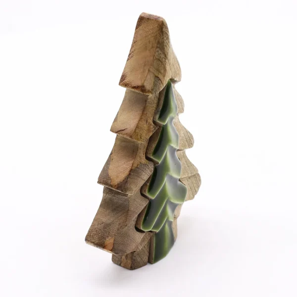 Lost in the Forrest - Small Tree in a Tree Wooden Decoration - 15x10cm