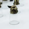 Gift Set of 12 Bottom Up Shot Glasses (25ml) - Forest and Mystical Creatures - Antique Bronze