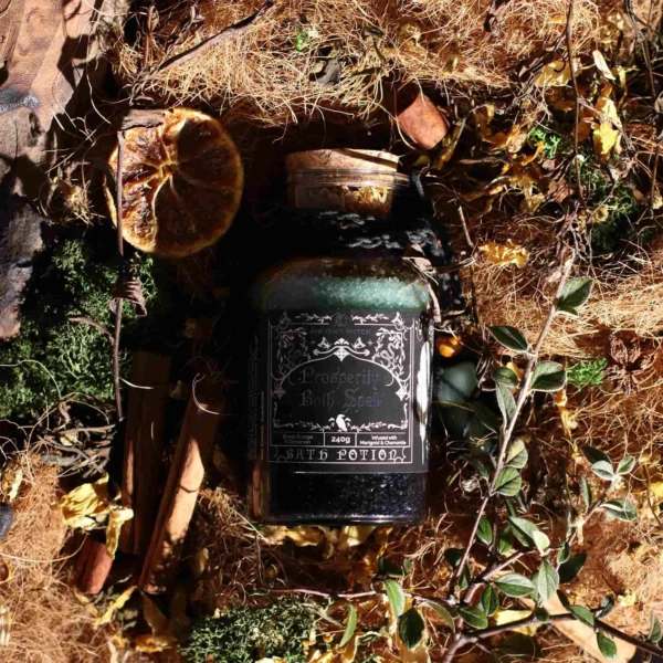 bG9jYWw6Ly9tZWRpYS85SC8yQy82MFIzMEMxSjY0U0syQzlILzJkMGNhZGNhLmpwZw.webp Ancient Witch Bath Spell Potion and Aventurine Crystal Amulet - Prosperity