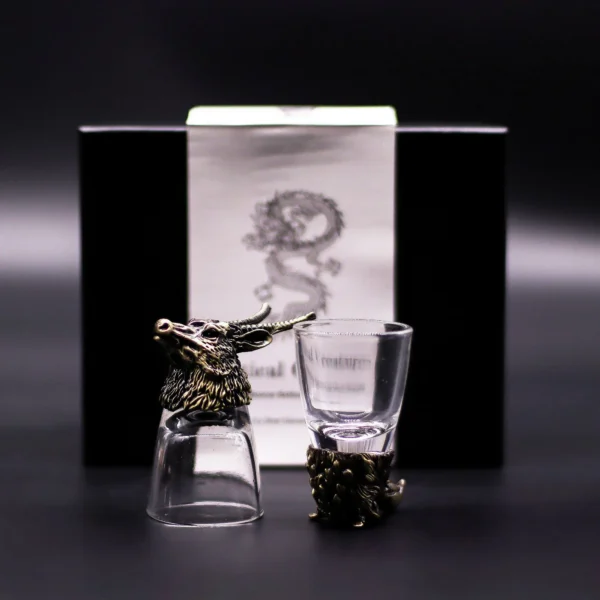 bG9jYWw6Ly9tZWRpYS85Si9DRS82MFIzMEMxSjY0UktDRTlKLzdjNWQ4OTkwLmpwZw.webp Gift Set of 6 Shot Glasses (50ml) - Wild Forest Creatures - Antique Bronze