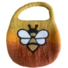 bG9jYWw6Ly9tZWRpYS85Si9KRC82MFIzMEMxSDc0UzNKRDlKL2NkYTNjZDlmLmpwZWc.webp Water Felted Bee Bag - One Handle with Magnet - Sunrise Orange