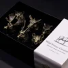 bG9jYWw6Ly9tZWRpYS85Ti9DRS82MFIzMEMxSjY0UktDRTlOLzgzYjI4MWFmLmpwZw.webp Gift Set of 6 Shot Glasses (50ml) - Wild Forest Creatures - Antique Bronze
