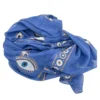 bG9jYWw6Ly9tZWRpYS85US9DRC82MFIzMEMxSDc0UzNDRDlRLzU1NGQxNGViLmpwZWc.webp Nomad Sari On the Med Collection - Pareo - Rich Blue and Gold Hand Painted Evil Eye Design