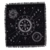 Esoteric Fringed Altar Cloth -  Moon and Sun Chart