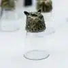 Gift Set of 12 Bottom Up Shot Glasses (25ml) - Forest and Mystical Creatures - Antique Bronze