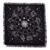 Esoteric Fringed Altar Cloth Horoscope - Moon and Sun Chart