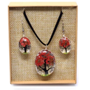 Pressed Flowers – Tree of Life set – Coral Pressed Flowers – Tree of Life set – Coral