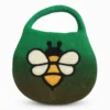 felted bag with bee green