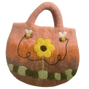 Bees On Flower Bag