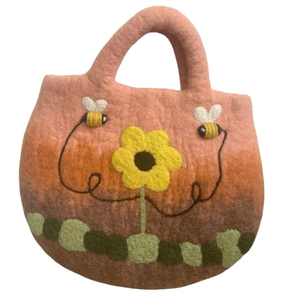 Bees On Flower Bag