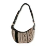 bG9jYWw6Ly9tZWRpYS8xUC9FRC82MFIzMEMxRzZXVDNFRDFQLzY4ZWRmYjQ0LmpwZWc.webp Jacquard Hobo Bag - Grey Metro (black strap)