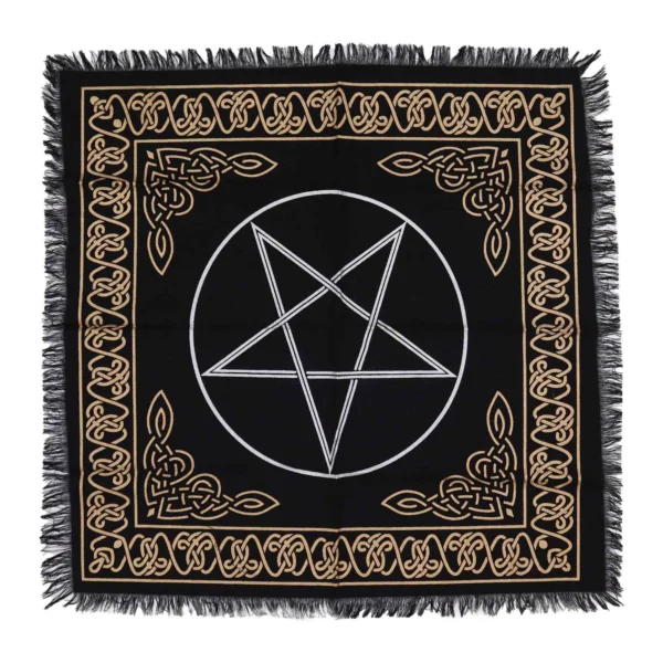 Fringed Altar Cloth Pentagram and Celtic