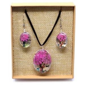 Pressed Flowers – Tree of Life set – Bright Pink Pressed Flowers – Tree of Life set – Bright Pink