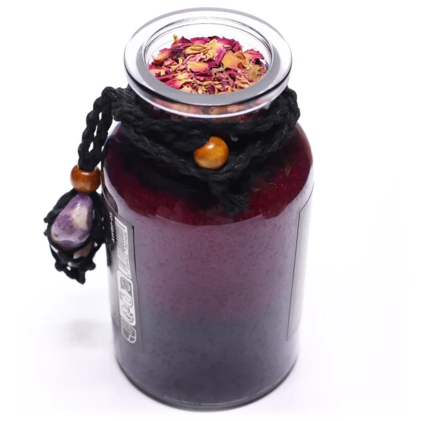 Ancient Witch Bath Spell Potion And Amethyst Crystal Amulet - Seduction