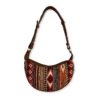 bG9jYWw6Ly9tZWRpYS9TTi9FQy82MFIzMEMxRzZXVDNFQ1NOLzcxZjM4MTZkLmpwZWc.webp Jacquard Hobo Bag - Rich Browns (brown strap)