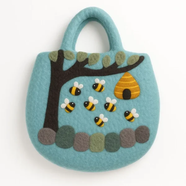 bG9jYWw6Ly9tZWRpYS9TUi9HQy82MFIzMEMxSDc0VzNHQ1NSL2ZlZDIyYWJhLnBuZw.webp Tree and Beehive Felted Bag