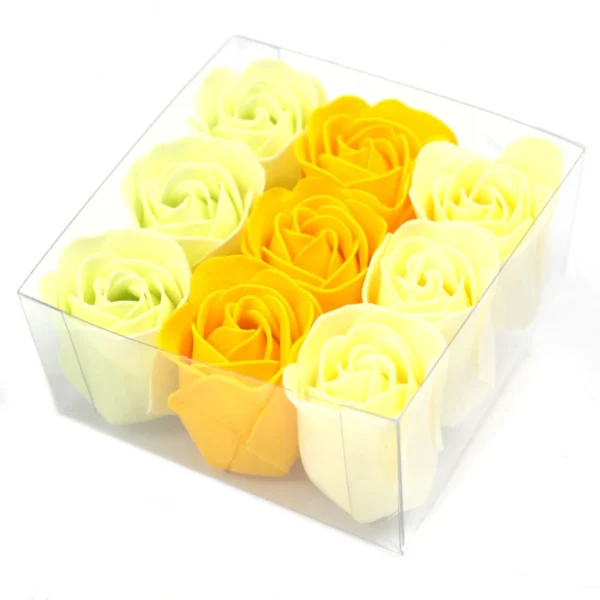 Set of 9 Soap Flowers- Spring Roses