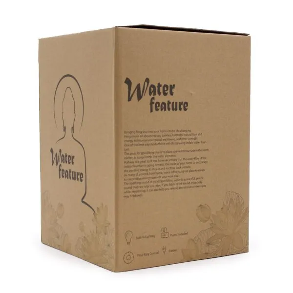bG9jYWw6Ly9tZWRpYS85Sy8wRC82MFIzMEMxRzZSVkswRDlLLzEzODE0ZDVjLmpwZWc.webp Tabletop Water Feature - 30cm - Golden Buddha and Vitarka Mudra