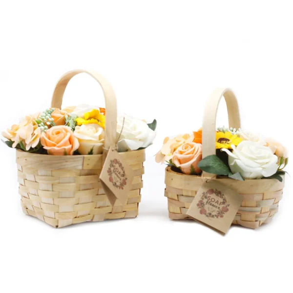Medium Orange Soap Flowers