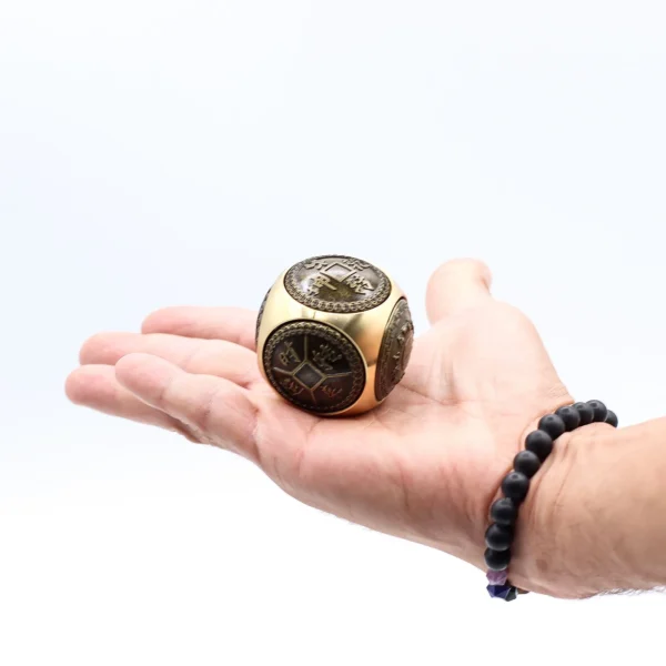 Feng Shui Fortune Spinner Dice - Large Wealth Dice - Rounded