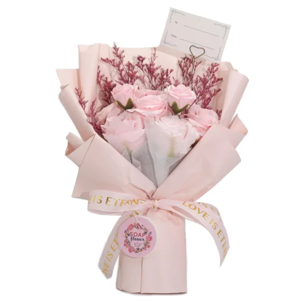 bG9jYWw6Ly9tZWRpYS8xSC8yQy82MFIzMEMxSjY0U0syQzFILzVlYWQ2ZjRiLmpwZw.webp Large Pink Roses Bouquet - Love is Eternal - Gift Card
