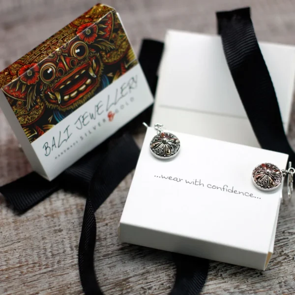Silver and Gold Earring - Classic Round