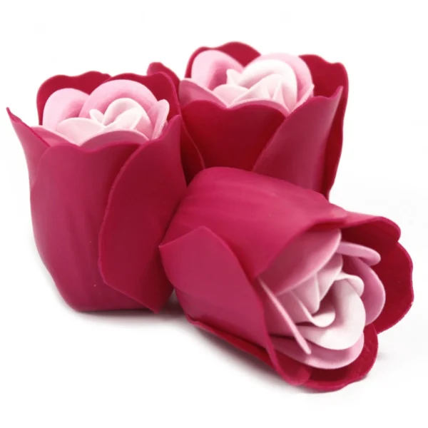 bG9jYWw6Ly9tZWRpYS9ISC9BRC82MFIzMEMxRzZHVjNBREhIL2E5YjUzYWY4LmpwZWc.webp Set of 3 Soap Flower Heart Box - Pink Roses