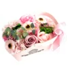 bG9jYWw6Ly9tZWRpYS9ITS9FRC82MFIzMEMxRzZHV0tFREhNLzEyNjM4NDFjLmpwZWc.webp Basket Soap Flower Bouquet - Pink