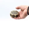 Solid Brass Feng Shui Fortune Spinner: Dragon and Lucky Cat Edition