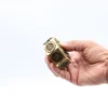 Solid Brass Feng Shui Fortune Spinner: Dragon and Lucky Cat Edition