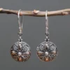 Silver and Gold Earring - Classic Round