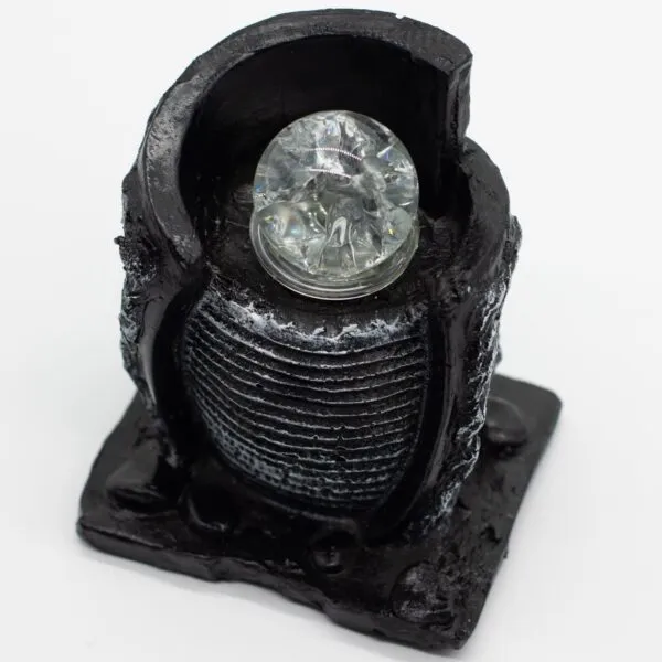 Tabletop Water Feature -15x13x20cm - Water Pot and Crystal Ball
