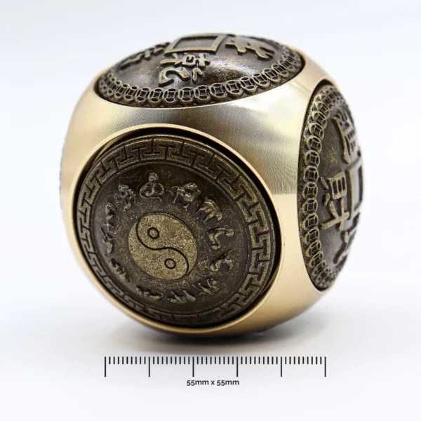 Feng Shui Fortune Spinner Dice - Large Wealth Dice - Rounded