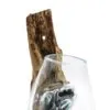 Wood And Glass Vase Sculpture - Rustic Driftwood Design Molten Glass on Wood - Hanging Bowl