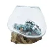 Molten Glass on Wood - Small Bowl