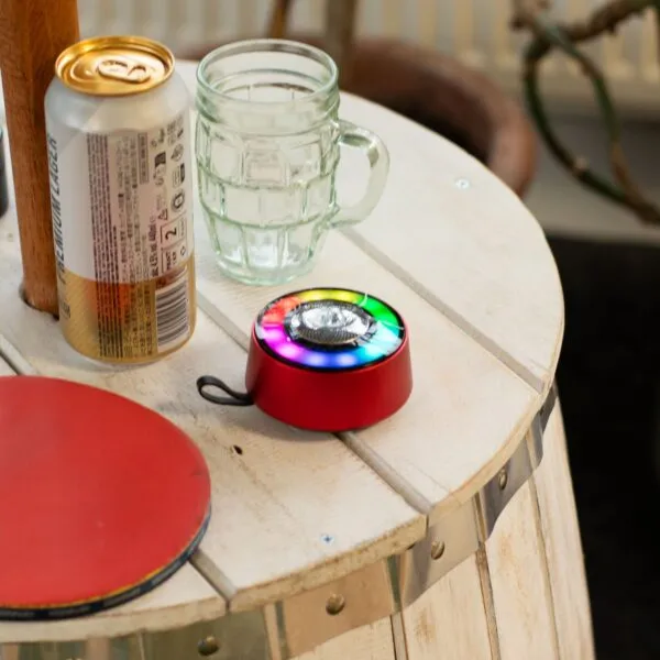 Red Mandala Lighting Effect Mini Speaker