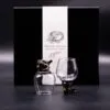 Two vintage-style bronze animal base glasses with black gift box labelled “Mystical Creatures”.