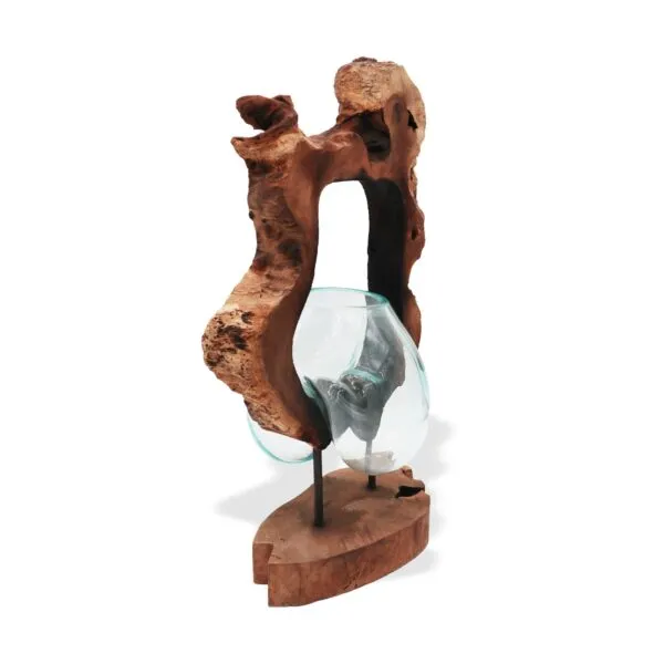 bG9jYWw6Ly9tZWRpYS9TSi9BQy82MFIzMEMxRzZSVjNBQ1NKL2NjN2M5OTQyLmpwZWc.webp Molton Glass Hanging Art Vase on Wood