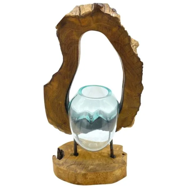 bG9jYWw6Ly9tZWRpYS9TSy9BQy82MFIzMEMxRzZSVjNBQ1NLLzVlNTViYzkzLmpwZWc.webp Molton Glass Hanging Art Vase on Wood