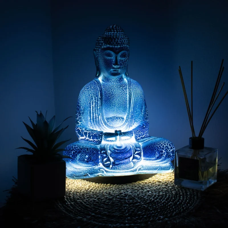Tarot gifts for beginners. Ambient lighting gifts - Blue Buddha lamp