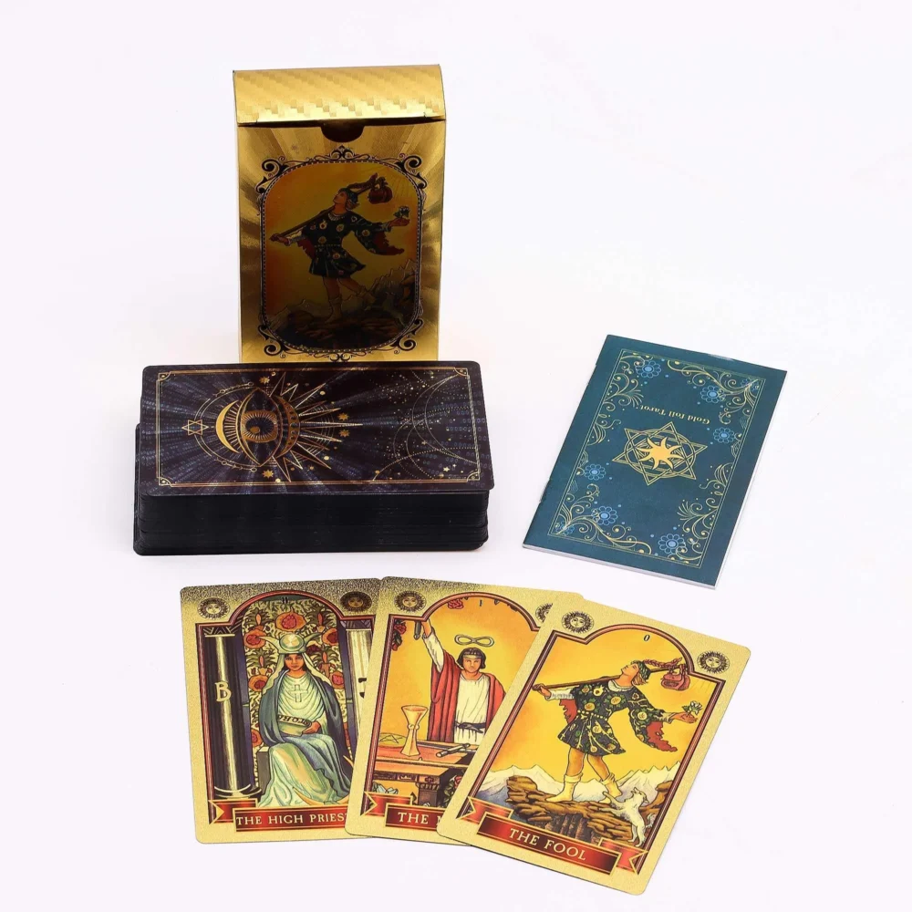 Tarot cards Blue and Gold All seeing Eye