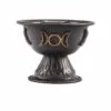 bG9jYWw6Ly9tZWRpYS9IUS9FRC82MFIzMEMxRzZSV0tFREhRLzA0MTllYjI4LmpwZWc.webp Antique Copper Ritual Chalice Triple Moon 10x8cm