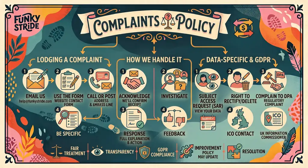 Funkystride GDPR Complaints