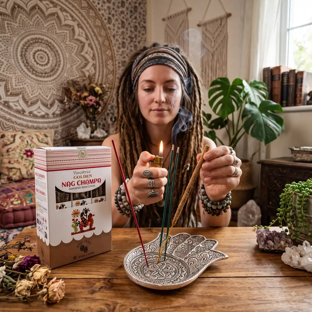 Burning Nag Champa. Bring Out Your Inner Hippie