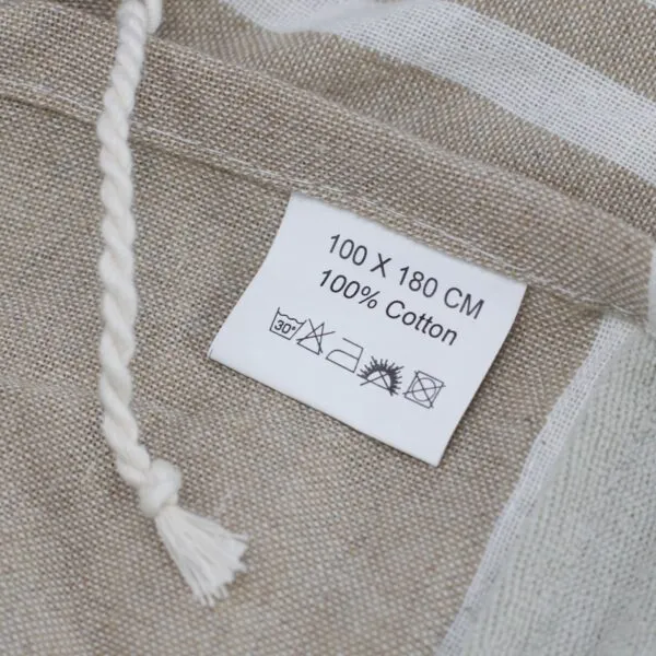 bG9jYWw6Ly9tZWRpYS85Ry80Qy82MFIzMEMxRzZNVzM0QzlHLzYwYzg5MjJiLmpwZWc.webp Cotton Pario Towel - 100x180 cm - Warm Sand