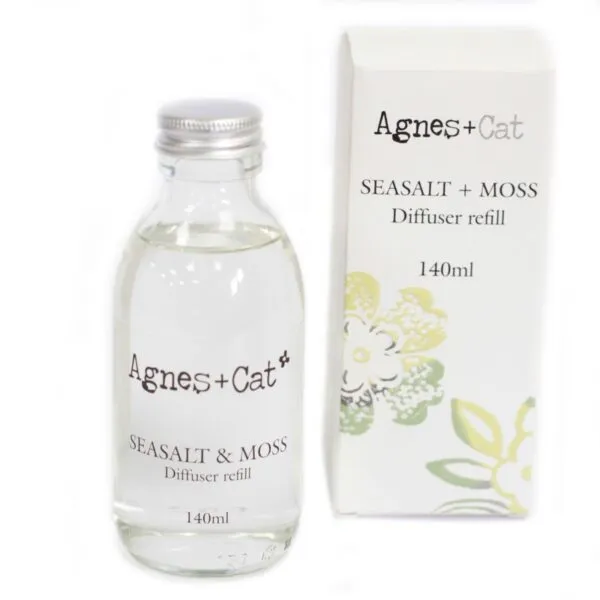 Agnes + Cat Reed Diffuser Refill - Seasalt and Moss 150ml