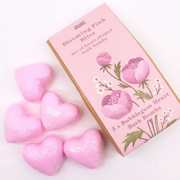 Blooming Pink Bliss Bath Heart Gift Set