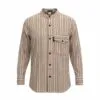 bG9jYWw6Ly9tZWRpYS85Si9FRC82MFIzMEMxSjY4VzNFRDlKL2IxNzhkMTI2LmpwZw.webp Nomad Sari Grandad Shirt - Brown Beige - Medium