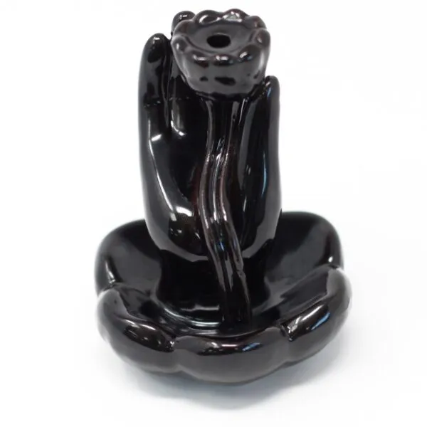 bG9jYWw6Ly9tZWRpYS85Si9FRS82MFIzMEMxRzZNUzNFRTlKLzI1YWQ5N2FmLmpwZWc.webp Back Flow Incense Burner - Hand and Lotus Flower