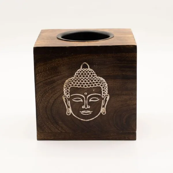 bG9jYWw6Ly9tZWRpYS85Si9HRC82MFIzMEMxSjY0VjNHRDlKL2Q0OGQ0ODI2LmpwZw.webp Large Square Mango Wood Oil Burner- Buddha Face